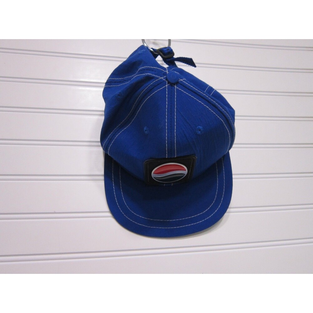 Pepsi Adult One Size Fits All Blue Adjustable Hat 100% Nylon